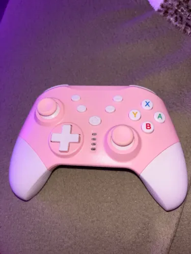 Controle Wireless Multi plataforma rosa