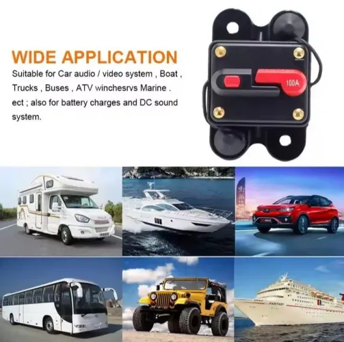Disjuntor DC 12/24 Volts 300 Amperes Impermeável