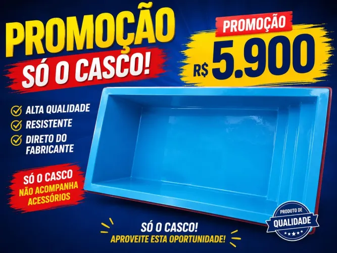 Piscina de fibra de vidro