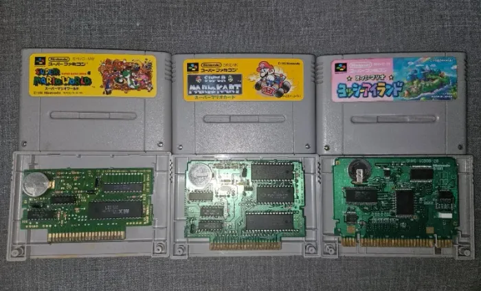 3 Jogos Originais SFC - Super Mário World 1 e 2 (Yoshi's Island) + Super Mário Kart