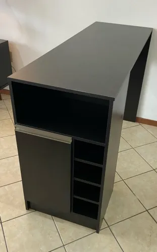 Bancada balcão mesa com nichos 1 porta para Cozinha