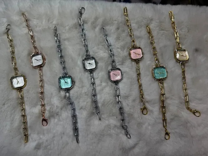 Relógio de luxo feminino estilo Tiffany & Co. em Aço Inoxidável 