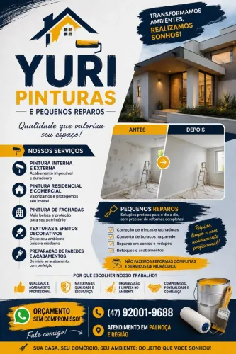 Pinturas e serviços gerais