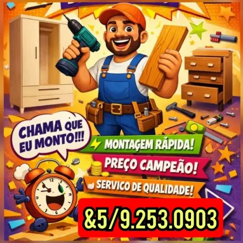 Montador de móveis a partir de 50 reais 