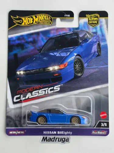 Hot Wheels Premium Nissan SilEight Turbo - Azul Japones JDM