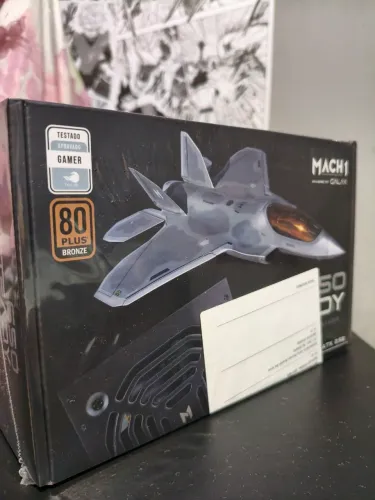 FONTE MACH1 650W LACRADA COM 3 ANOS DE GARANTIA