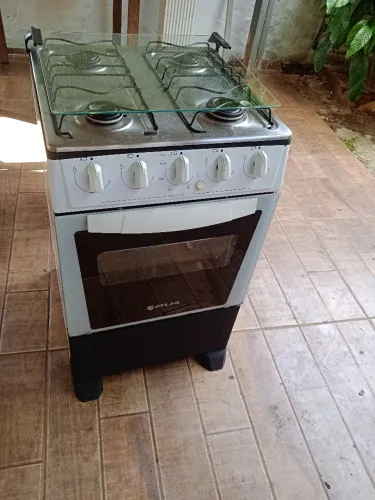 Fogão com registro e a mangueira entrego 
