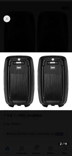 Caixas de som novik evo 410 semi nova