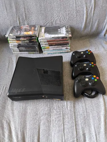 Xbox 360 3 controles mais de 20 jogos so pegar e jogar