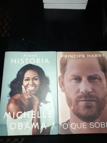 Livros Minha História- Michelle Obama e O que sobra - Príncipe Harry
