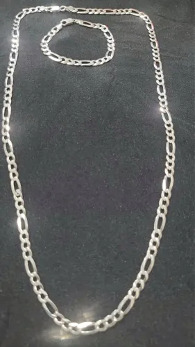 Conjunto de prata 8mm