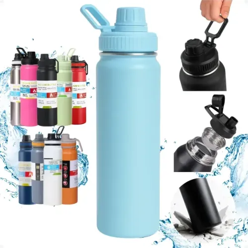Garrafa Térmica Inox 800ml Antivazamento Academia Squeeze