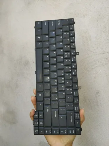 teclado de notebook para reposição preto