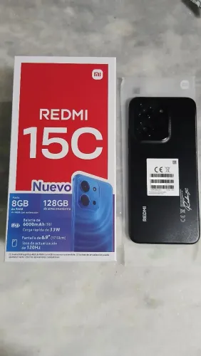 Celular Redmi 15C - Novo, na caixa, acompanha 2 capinhas