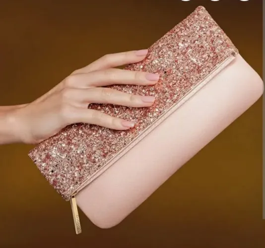 Necessaire Rose Bolsa de Mão