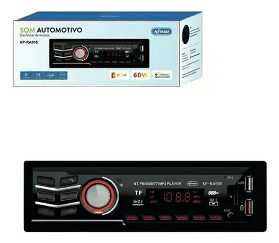 Radio Som MP3 Automotivo Knup *NOVO*