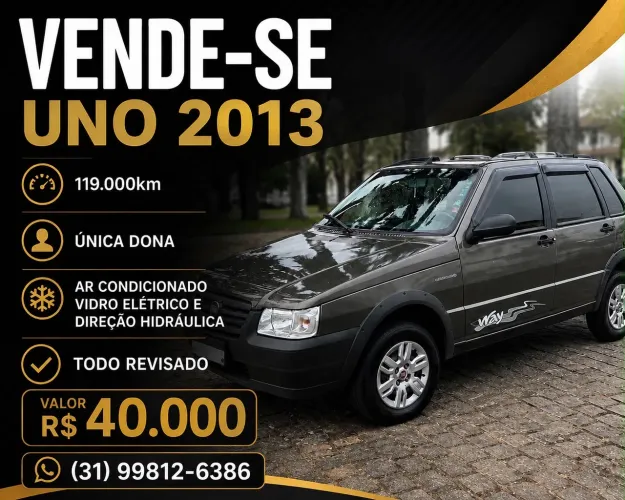 Fiat Uno Mille Celeb. WAY Econ. 1.0 F.flex 4P 2013