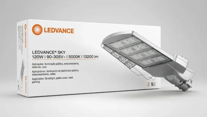 2 PEÇAS - LUMINÁRIA LED PARA ILUMINAÇÃO PÚBLICA - 120W - 13200 LUMENS - 5000K - LEDVANCE