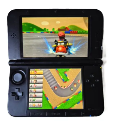 Nintendo 3ds Xl Azul E Preto 32gb Completo Jogos Leia