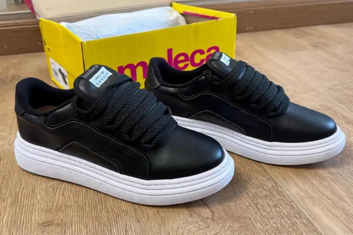 Tênis Feminino Moleca Preto Tam 36 | NOVO