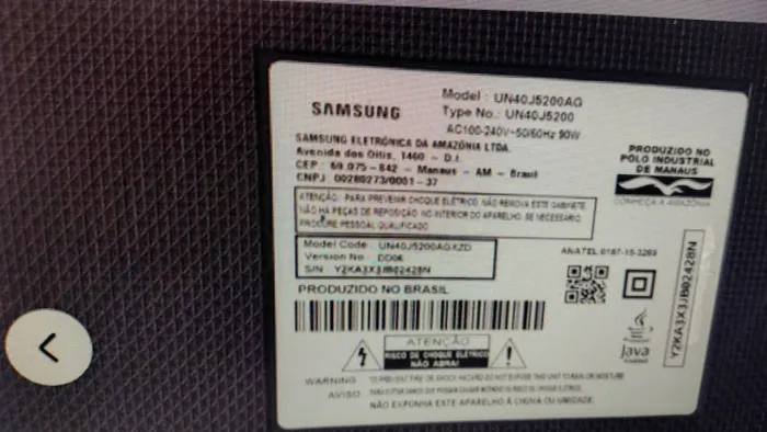 Vendo tv 40 smart Samsung em excelente estado