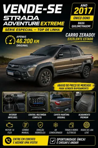 Fiat Strada Adventure1.8/ 1.8 Locker Flex CD 2017