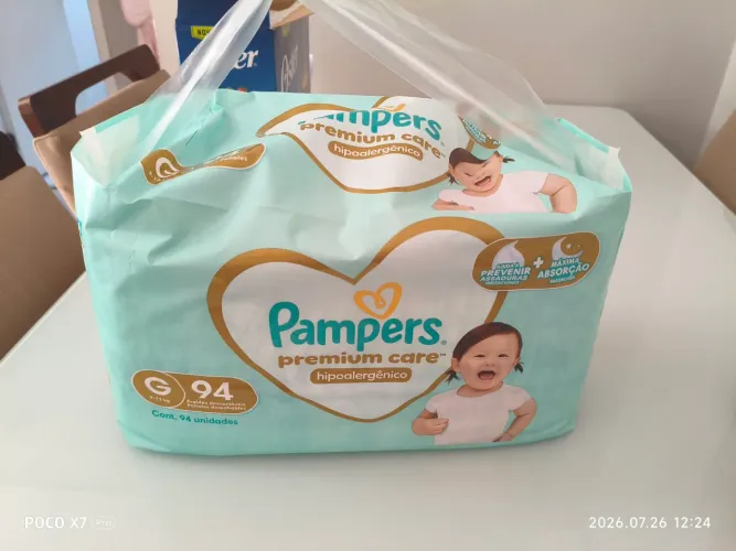 Fralda Pampers Premium Care G 94 fraldas