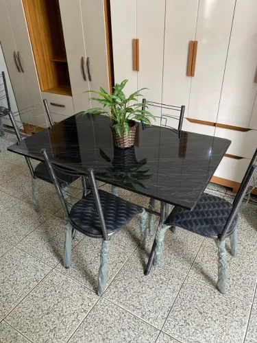 Mesa de Cozinha Marmorizado Nova, Entrego