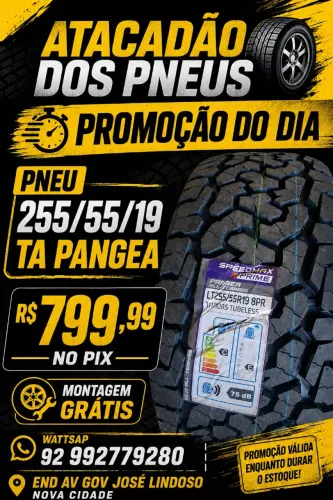 PNEU 255/55/19 TA PANGEA R$ 799,99 NO PIX