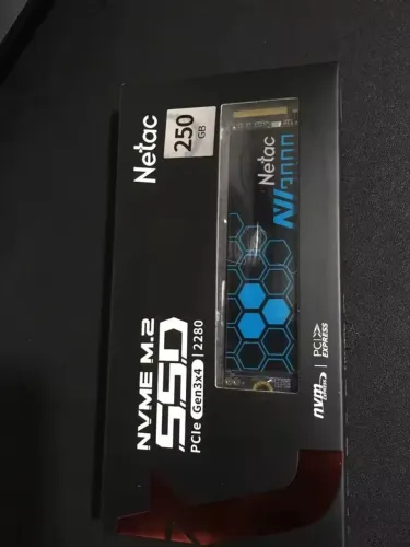 SSD Nvme Netac M.2 2280 - 250GB NOVO