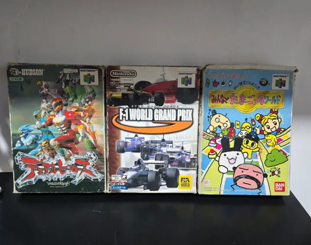 Lote de 3 jogos de nintendo 64 originais na caixa