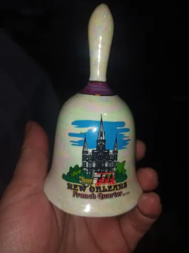 Sino de mesa porcelana colecionavel "Sant Louis