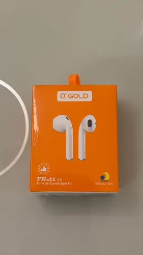 Fone de ouvido sem fio com a caixa lacrada