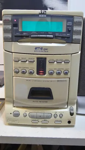 Mini System JVC com caixas acústicas raríssimas
