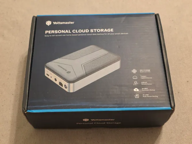 Servidor NAS Armazenamento Disco Yottamaster DM1 Storage Pessoal Rede Gigabit