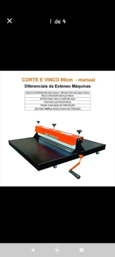 Máquina de corte e vinco