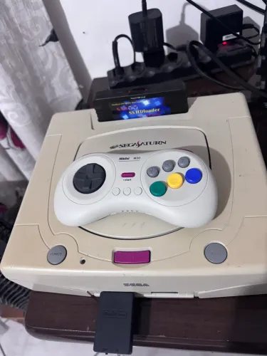Sega saturn com saroo +controle sem fio