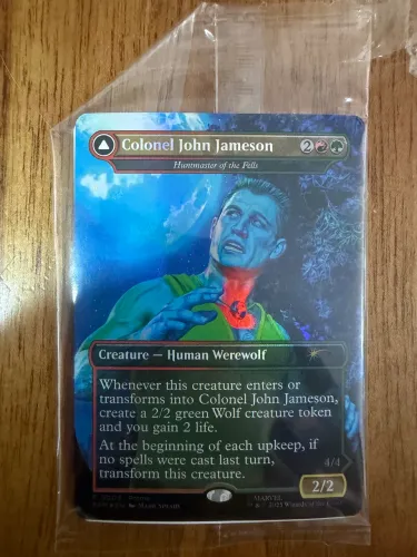 Carta Magic The Gathering Promo - Colonel John Jameson/Huntmaster of the Fells - Lacrada