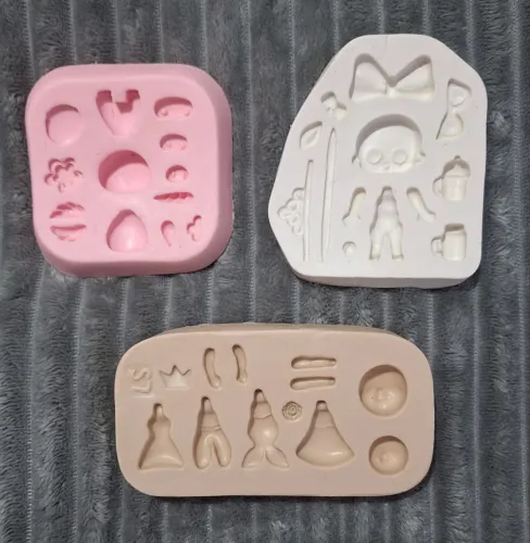 Kit Moldes para Apliques em Biscuit - Ótimas condições