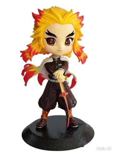 Figura de ação Demon Slayer kyojuro.