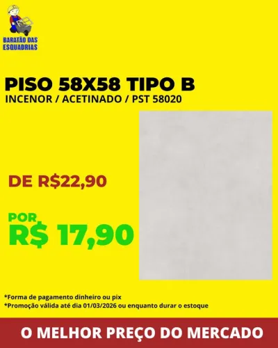 PISO TIPO B - Promoção!