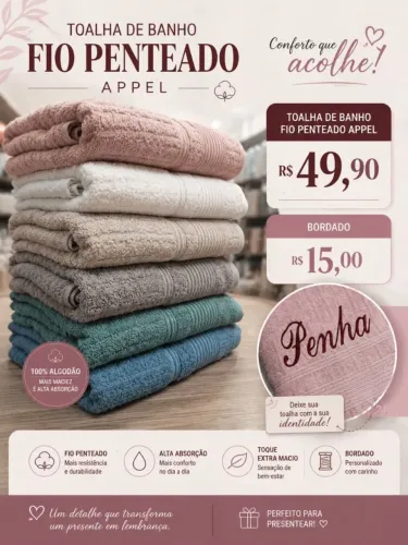 TOALHA DE BANHO PERSONALIZADA