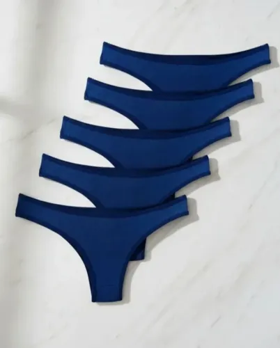kit 10 tangas algodão azul e preta g