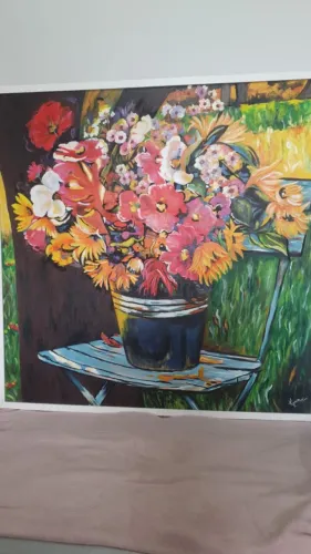 Quadro Acrilico sobre Tela Alegria