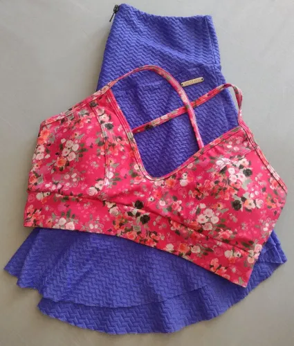 Kit Academia (Short Saia+Top - 2 Peças)