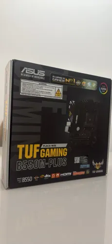 Placa-Mãe ASUS TUF Gaming B550M-PLUS AM4 mATX ? Suporte Ryzen, PCIe 4.0, M.2 NVMe
