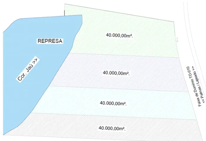 Área logística, industrial e para galpão, na TO 010, saída para Lajeado
