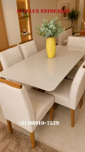 Mesa de jantar 6 cadeiras