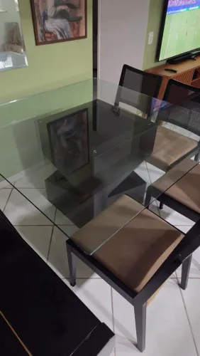 Mesa de vidro temperado