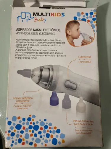 Aspirador Nasal Eletrônico Multikids Baby - Funcionando Perfeitamente